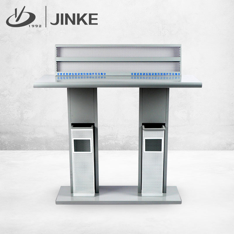 Jinke double single-sided bank fill-in desk Lobby document fill-in desk Unit hall writing desk