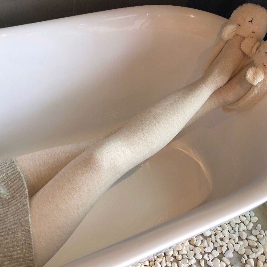 Evening evening same day of the same day spring and autumn flat oatmeal milk tea milk coffee thin socks