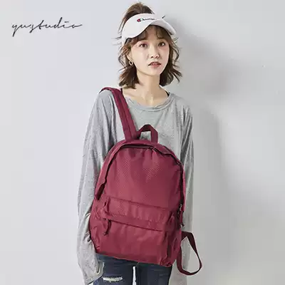 2020 classic polyester solid color wordless good shoulder bag for men and women universal computer pc storage bag casual backpack