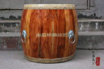 Luo Winter Yuan 14 Inch Log Large Drum 45CM Bamboo Nail Hall Drum Dragon Boat Drum Dragon Boat Drum Professional Bull Leather Lobby W