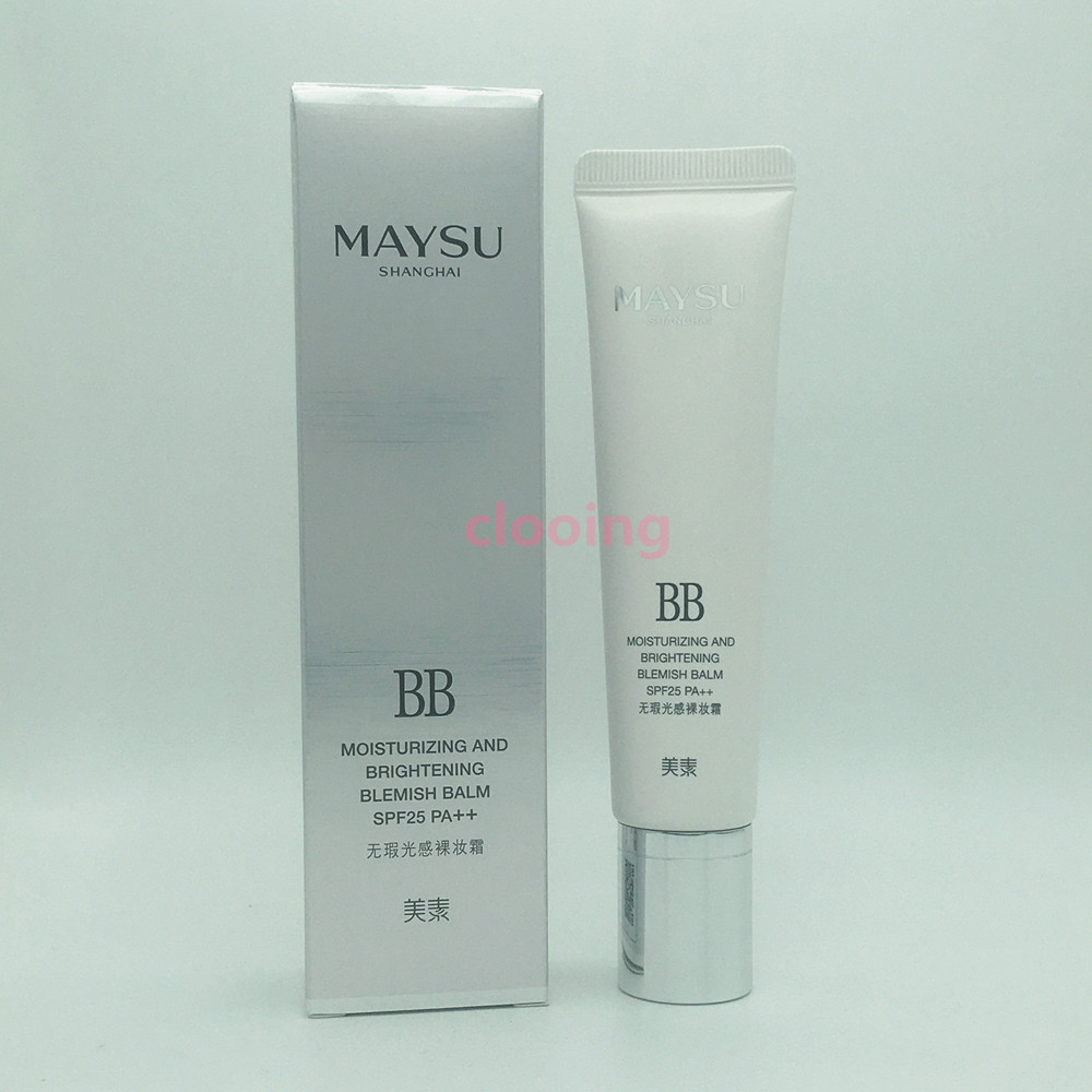 Beauty Vegan BB Cream Cosmetics No Time Light Sensation Nude Makeup Cream SPF25 PA Isolated Sunscreen Whitening