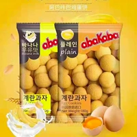 Южная Корея импортировала аба Каса куриное яйцо круглое печенье Оригинальный аромат бананового молока 180 г чистых красных повседневных закусок
