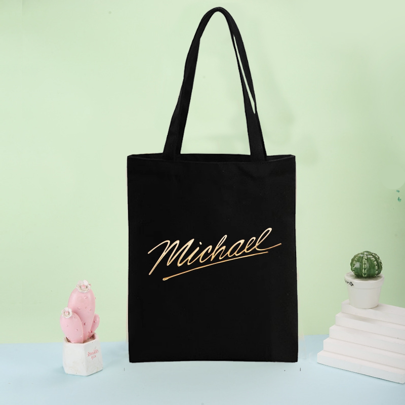 European and American Tribute to the Classic Michael Jackson, Michael Jackson-Style Merchandise Canvas Bag Commemorative Bag