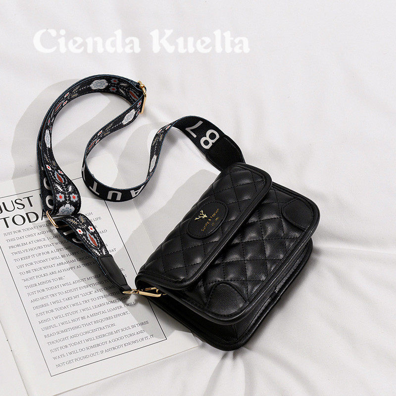 Light luxury brand female bag fashion bag bag female broadband slope bag bag