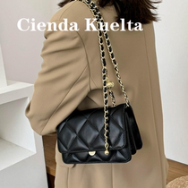 Singapore cross-body bag womens bag chain diamond grid shoulder bag bag bag 2021 new trendy simple small square bag small bag bag women