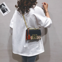 Flagship Store Official Light Luxury Brands Womens Bags Fashion Tide 100 Lap Single Shoulder Diagonal Satchel Chain Ocean Gas Packet Leather