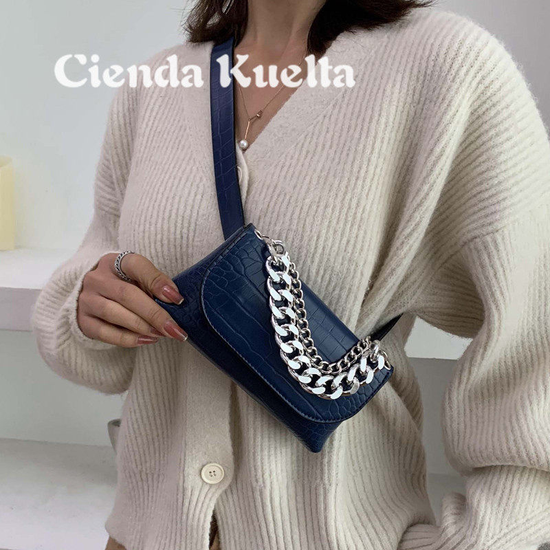 Cienda Kuelta Bag Package Women 2021 New Tide Single Shoulder Sloped Satchel Purse Day Series Fashion Chain Bag Summer