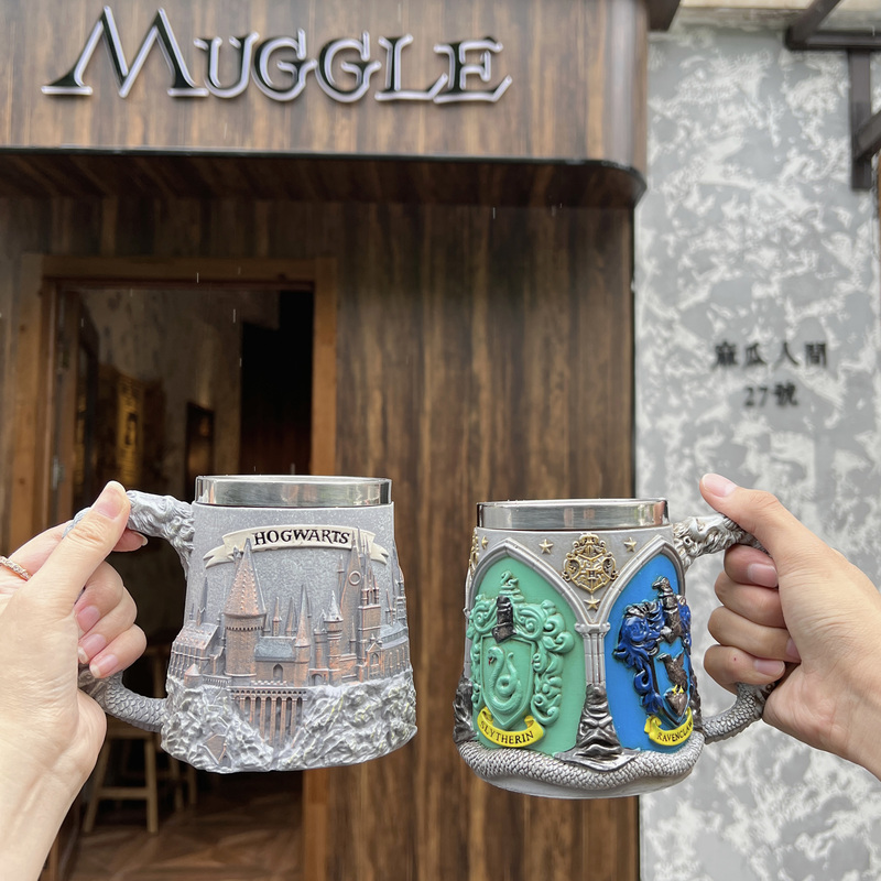Harry Potter Harry Potter Water Cup Hogwarts School of Witchcraft and Wizardry Movie Peripheral Large Capacity Mug