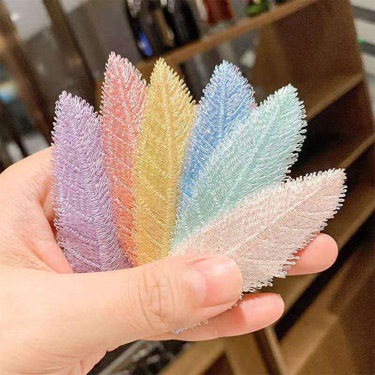 Girls net red simple leaf hairpin hairpin elegant hairpin headwear female bangs clip BB clip side clip hair accessories