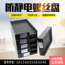 Anti-static screw disc counting screw disc plastic automatic quick lock plastic tray 1 0-1 5mm -- 3 5-40mm