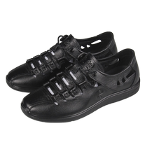 Red cotton Tai Chi shoes soft leather summer breathable sandals men and women martial arts shoes practice shoes Tai Chi sports shoes