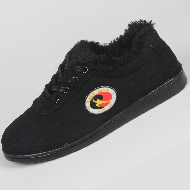 Red Cotton Tai Chi Shoes Winter Thickening Plus Suede Warm Cotton Shoes Men And Women Martial Arts Practice Shoes Taijiquan OLD SOFT BOTTOM
