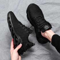 Spring Daddy Shoes Mens Shoes Mens Shoes Network 2020 New Mens All Black Sport