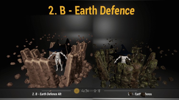 Luos's Four Elements 火焰拖尾能量阵法群山技能特效