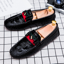 Spring and summer New Bean shoes mens leather small size 353637 mens casual shoes a pedal size wild wild soft bottom tide