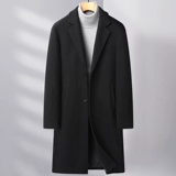 Демисезонное шерстяное пальто, куртка, шерстяной плащ, средней длины, в корейском стиле