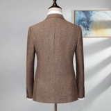 Мужской комплект, пиджак классического кроя, ретро свадебное платье в английском стиле, облегающий крой, в корейском стиле, в британском стиле