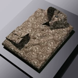 Демисезонная трендовая рубашка для отдыха, в корейском стиле, облегающий крой