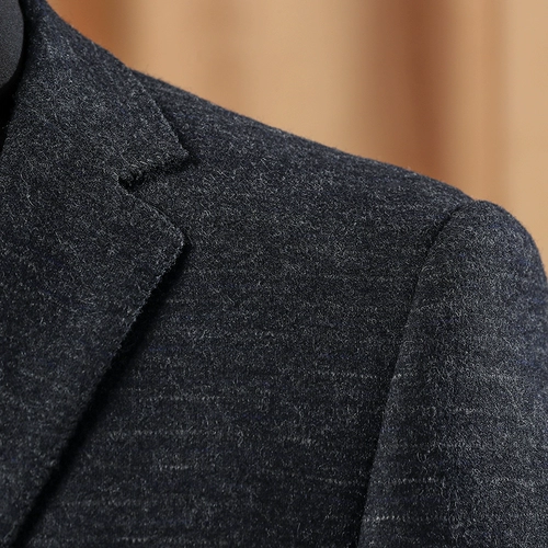 Демисезонная куртка для отдыха, трендовое шерстяное шерстяное пальто, пиджак классического кроя, облегающий крой, в корейском стиле