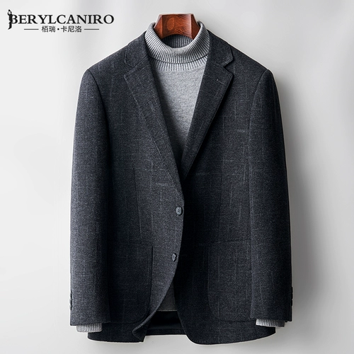 Демисезонный модный элитный пиджак классического кроя для отдыха, облегающий крой