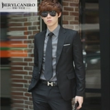 Модный осенний костюм в английском стиле для отдыха, облегающий крой, в корейском стиле