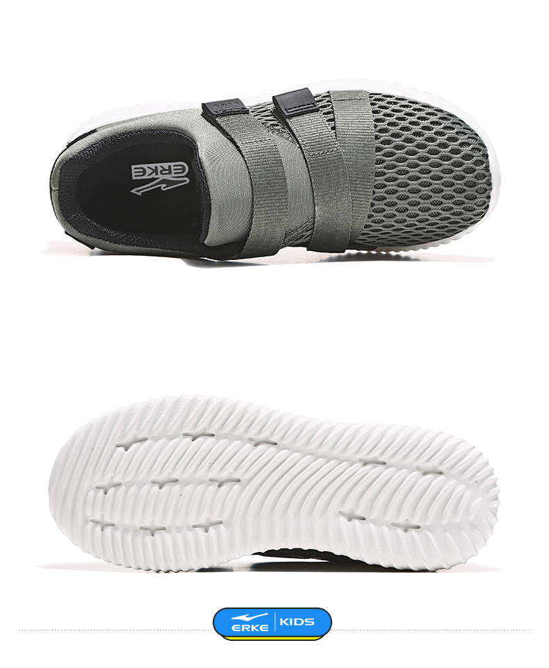 Giày dép trẻ em Hongxing Erke cho bé trai giày trượt ván mùa hè 2019 bé trai lớn không có giày Velcro sneakers - Giày dép trẻ em / Giầy trẻ giày thể thao trẻ em đẹp