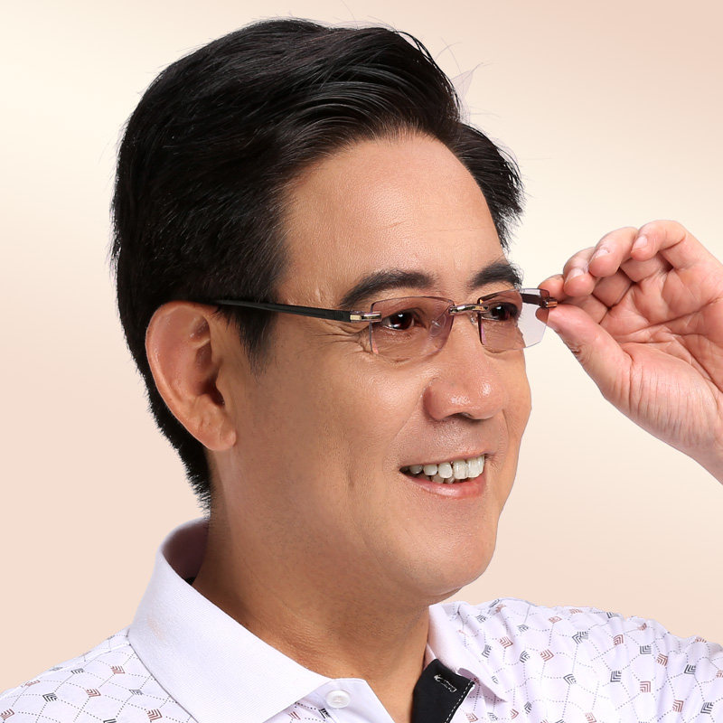 New trend old flower glass boundless male clean anti-blue female fashion folding portable and comfortable