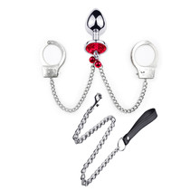 Chain traction Metal bell Anal plug Vestibular anal expansion toys Adult sex training supplies alternative toys