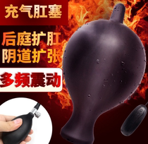 10-frequency vibration inflatable anal plug silicone posterior expansion anal plug male and female adult alternative sex toys