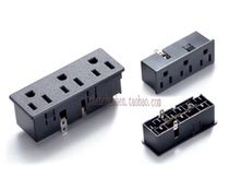 SS-6B-3 American three-position socket embedded American standard three-position wiring socket card-type uninterruptible power supply