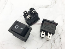 Factory direct ship-shaped switch rocker switch boat switch power switch KCD1-104 four-legged two-file All Black
