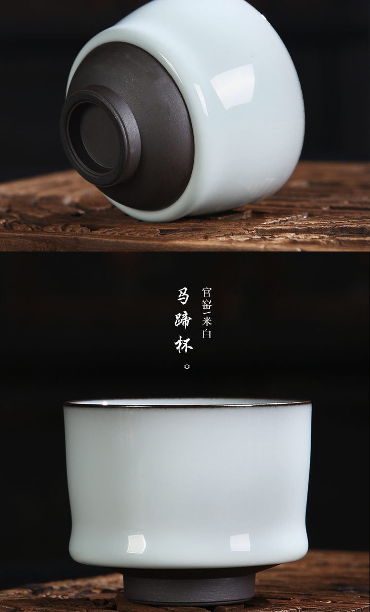 The Product guanyao cups of rice white porcelain sink sample tea cup bamboo gift box CPU master cup tea set suit but small tea cups