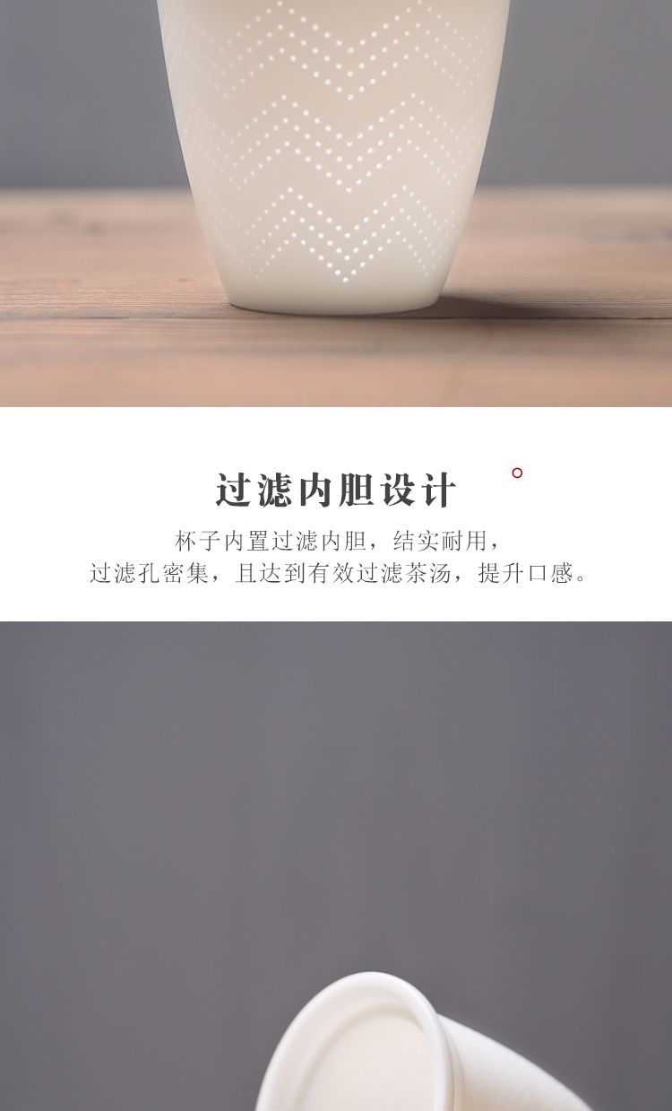 The Product dehua white porcelain porcelain remit travel tea set crack cup portable travel car is suing household ceramic cups, glass