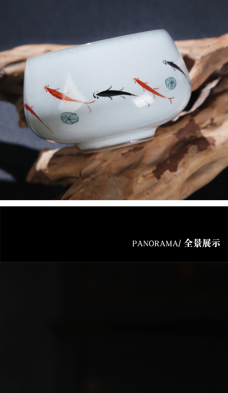 The Product porcelain remit your up which masters cup nine fish figure feng shui plutus sample tea cup open piece of your porcelain cups of tea light