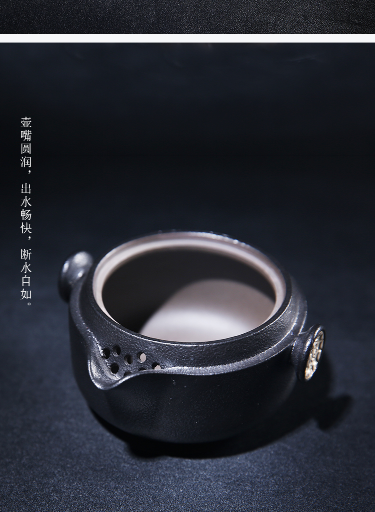 The Product wufu crack cup a pot of two glass ceramic porcelain remit travel kung fu tea cup teapot portable office