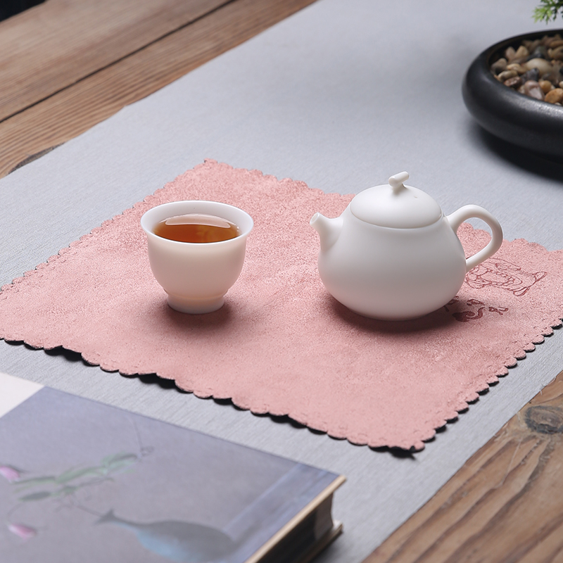 Cotton fiber quality porcelain remit double - sided tea towel water table flag Chinese zen tea tea mat cloth art tea accessories