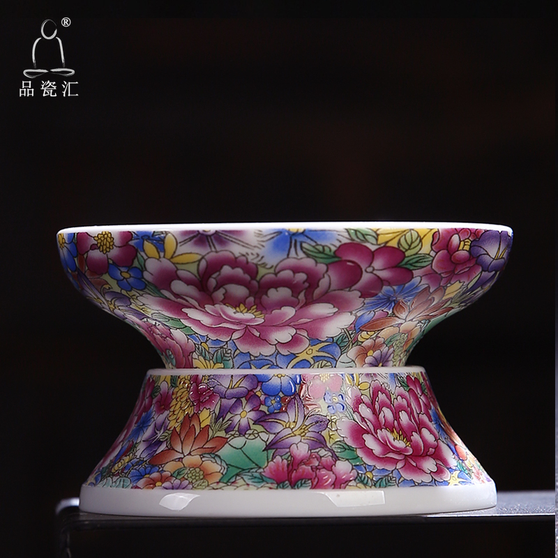 The Product of jingdezhen porcelain remit filtering carpet of kung fu tea set white porcelain enamel tea filters)