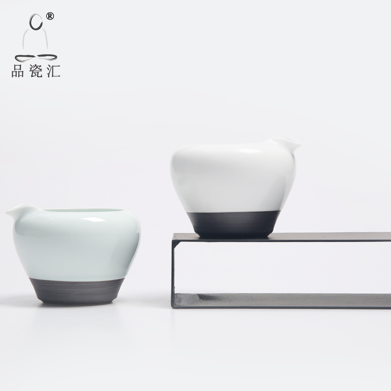 Reasonable product porcelain hui xuan wen zen cup kung fu tea and a cup of tea tea sea points exchanger with the ceramics up white matte enrolled