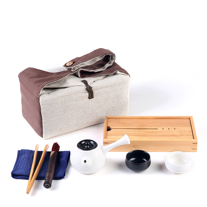Found a pot of two cups of portable product porcelain sink tea group travel kung fu tea set of a complete set of ceramic tea set