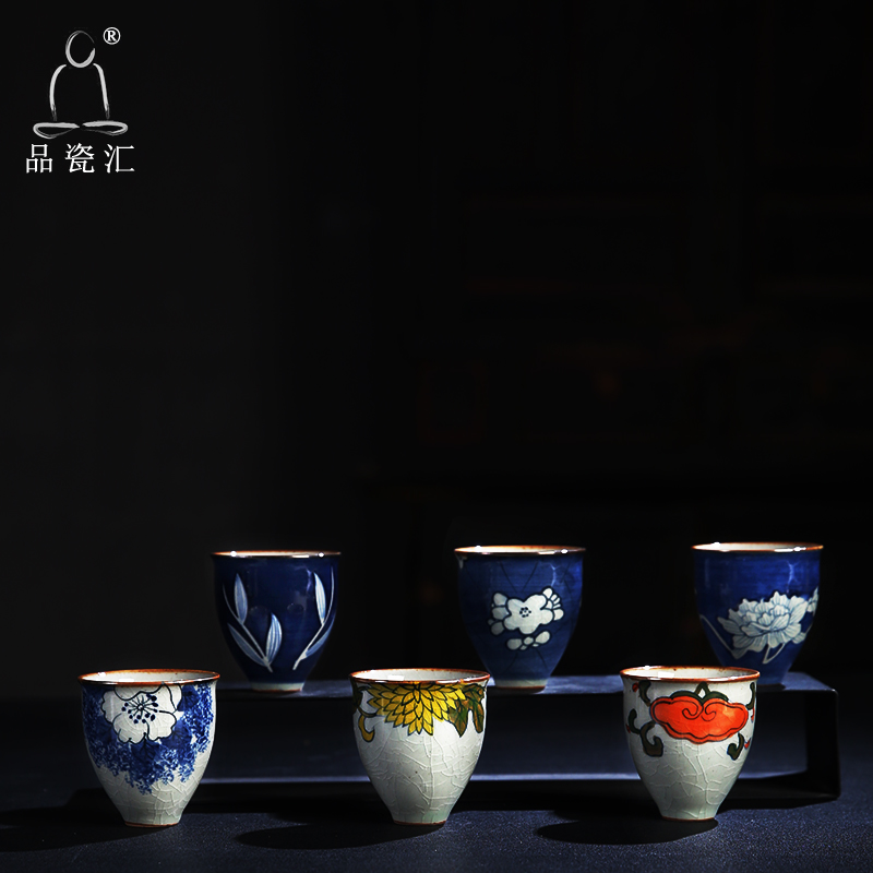 The Product porcelain hui elder brother up with porcelain of restoring ancient ways warming my hands manual creative ceramic cups of ice cracked piece of individual sample tea cup