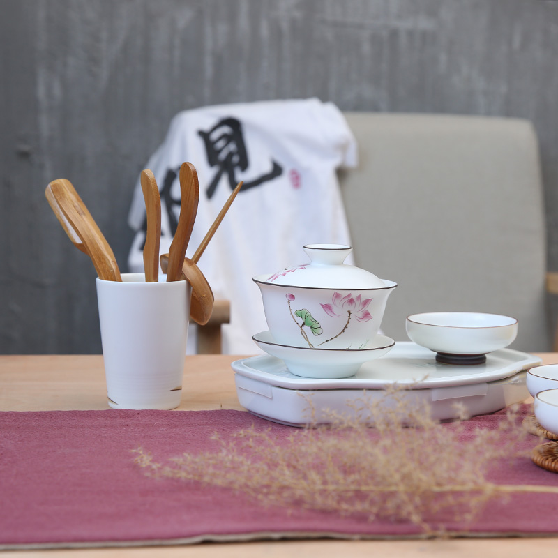 The Product up with porcelain remit zen six gentleman teaspoon of tea is ChaGa ChaZhen) bamboo tea accessories