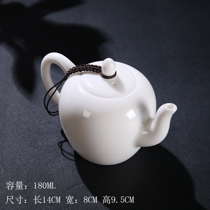 The Article aboriginal dehua porcelain sink jade porcelain beauty pot with filter hole ceramic teapot white porcelain ewer