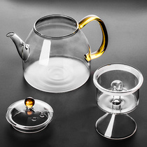 Glass Steam Teapot Household High Temperature Resistant Thickened Steam Cooking Teapot Boil Teapot Electric Pottery Stove Cooking Tea Instrumental Bubble Teapot