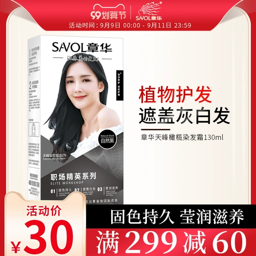 Zhanghua Workplace Elite Hair Dye Cream Pure Black Planc