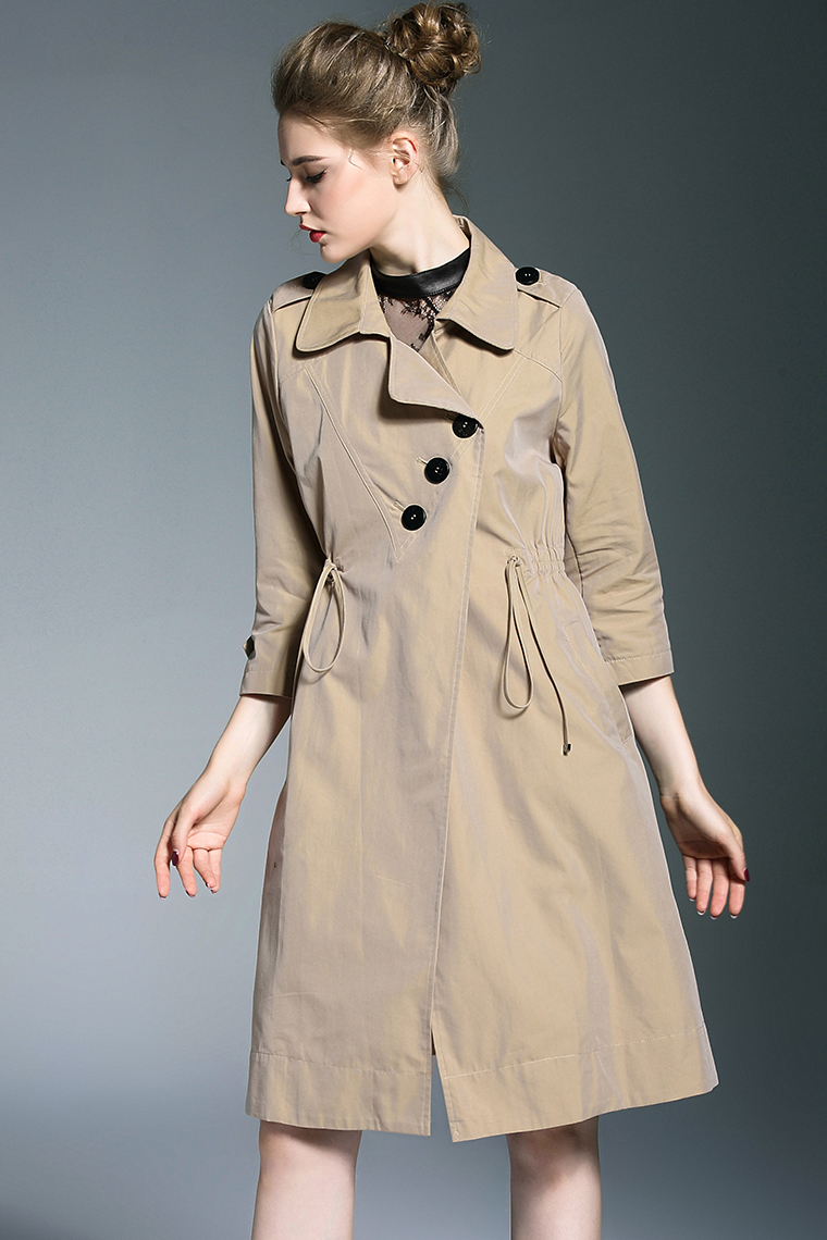 Trench pour femme OIBEE en Coton en Coton - Ref 3227126 Image 15