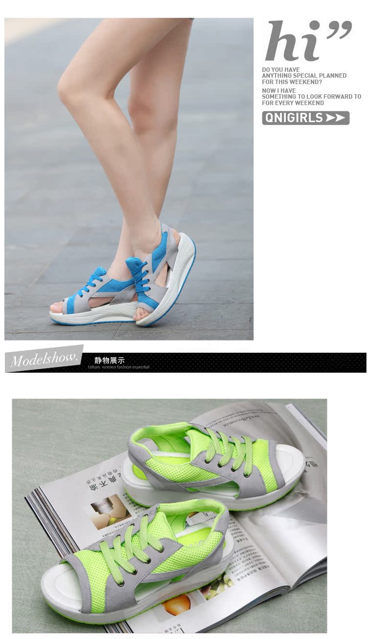 2018 dép mùa hè mới breathable sneakers phụ nữ casual dày dưới rocking giày giày của phụ nữ Hàn Quốc bãi biển dép dép dép sandal