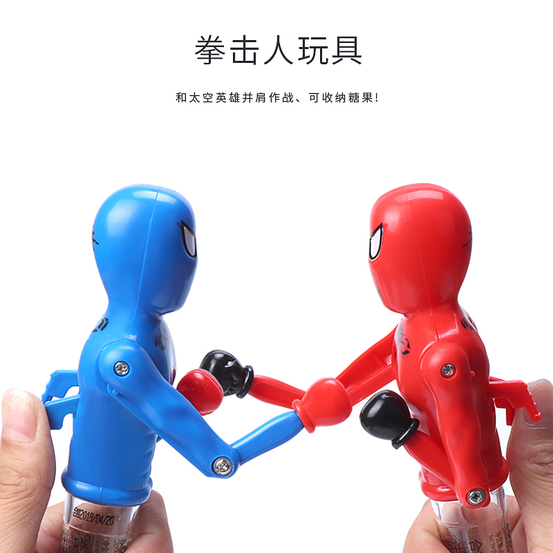 Internet Celebrity Same Toy Boxing Villain Toy Telescopic Boxer Kidsren's Toy Astronaut Boxing Black Red Blue Internet Celebrity Same Toy Boxing Villain Toy Telescopic Boxer Kidsren's Toy Astronaut Boxing Black Red Blue