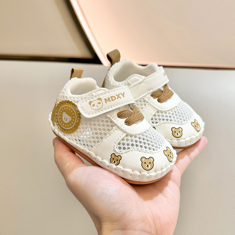 Summer Infant Mesh Shoes 0-1 Years Old 3-6-12 Months Old Male and Female Babies Casual Soft Rubber Sole Anti-Falling Toddler Shoes