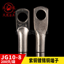 Phoenix national standard JG marine single pressure thick piece copper joint JG10-8 copper nose wiring terminal 10MM2 hole 8