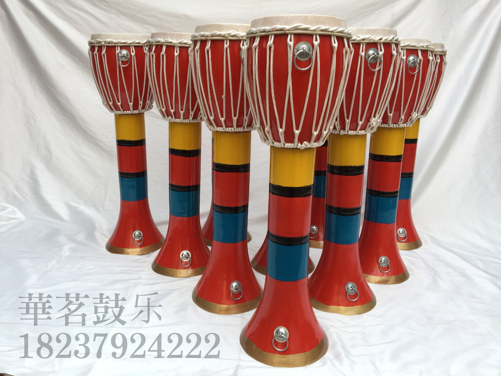 Elephant foot drum Yunnan Dai drum craft drummer clapping drum solid wood cowhide drum artwork home ornament custom drum